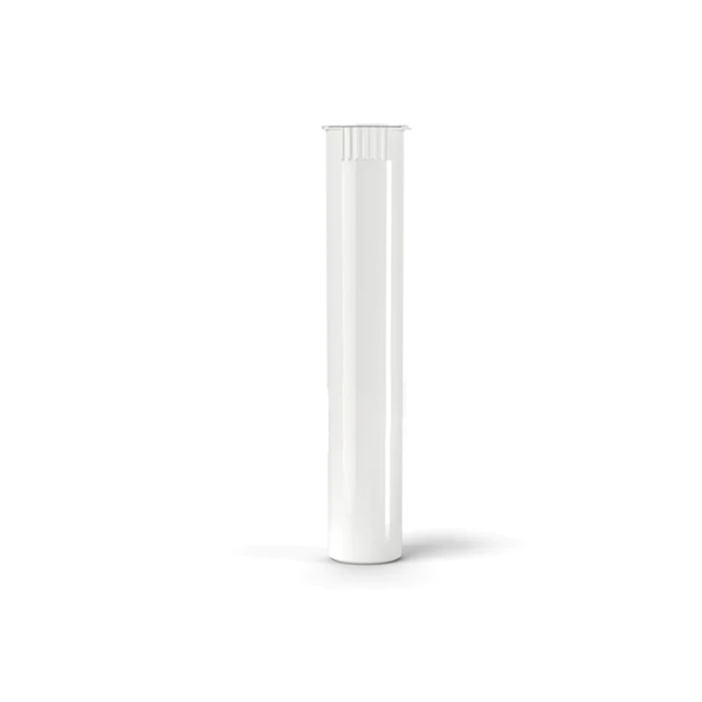 80mm Plastic Pre Roll Tube - Opaque White - 1000 Count - Wowie Inc