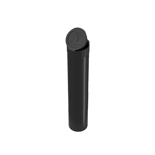 95mm Biodegradable Plastic Pre Roll Tube - Black - 1000 Count - Wowie Inc