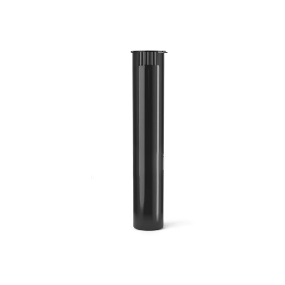 80mm Plastic Pre Roll Tube - Opaque Black - 1000 Count - Wowie Inc