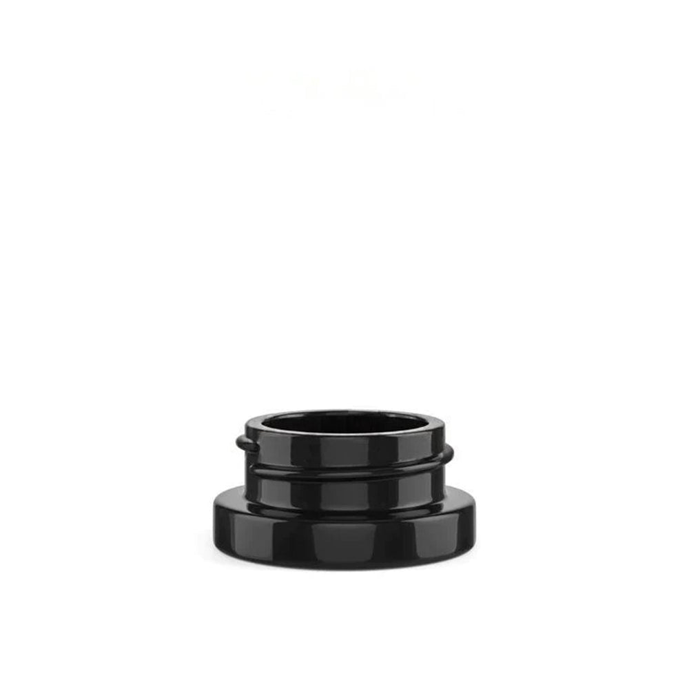 Black Concentrate Jar on White Background