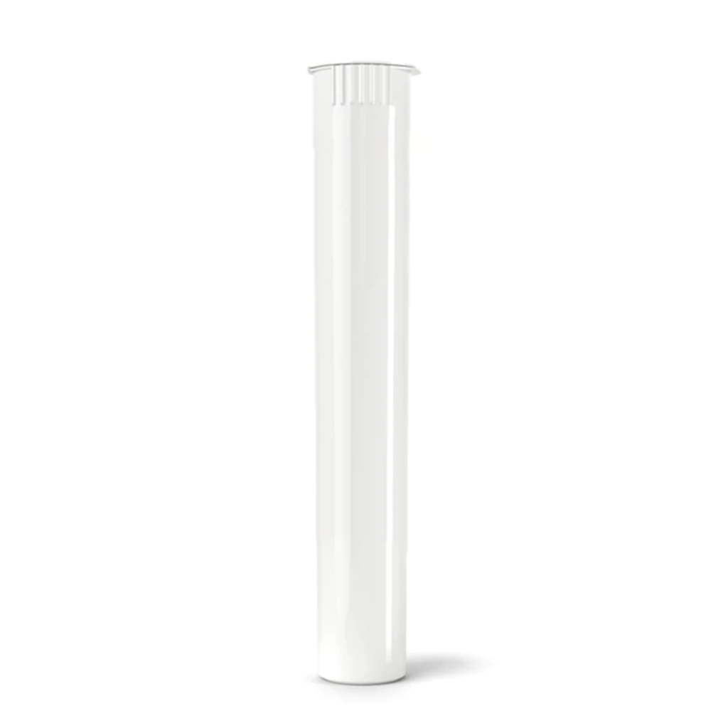 116mm Plastic Pre Roll Tube - Opaque White - 1000 Count - PCR