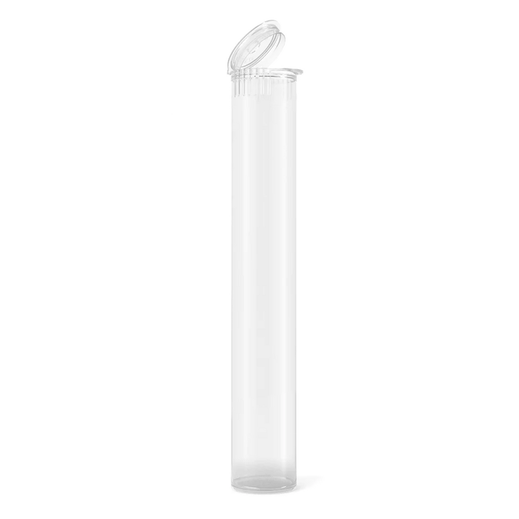 116mm Biodegradable Plastic Pre Roll Tube - Clear - 1000 Count - Wowie Inc