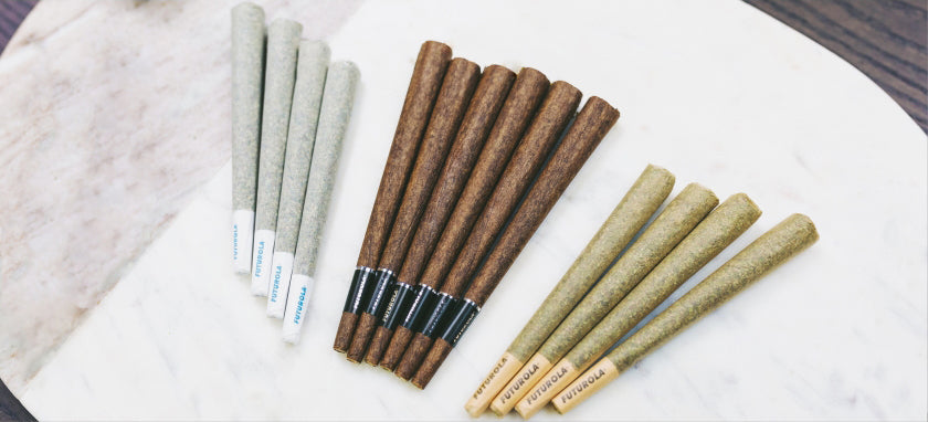 Variety of Futurola Pre-Rolled Cones