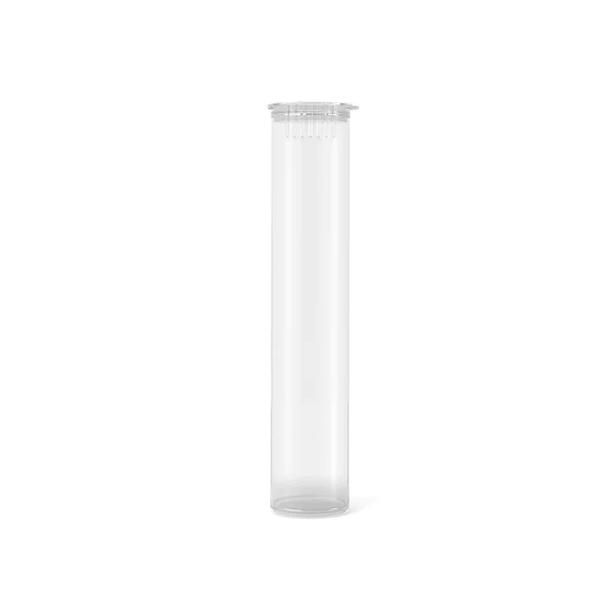 95mm Biodegradable Plastic Pre Roll Tube - Clear - 1000 Count - Wowie Inc