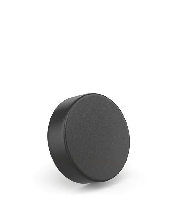 Smooth Push Down and Turn Plastic Caps w/ Foam Liner | 50mm - Matte Black - 100 Count - Wowie Inc