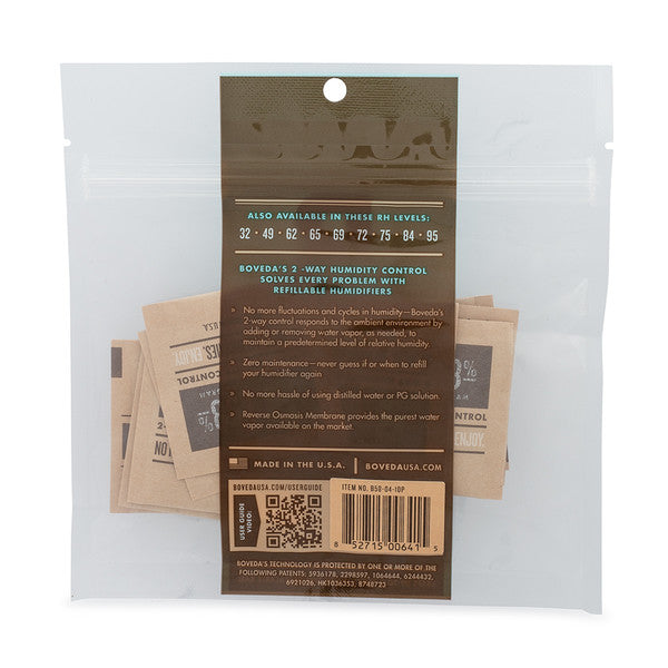 Boveda Humidity Control Packs - Size 4 - 10 Pack – Wowie Inc