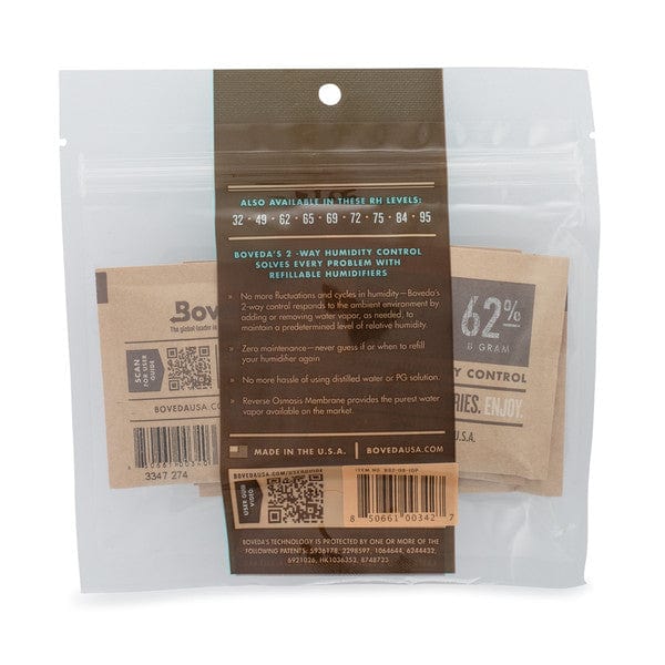 Boveda Humidity Control Packs - Size 8 - 10 Pack - Wowie Inc