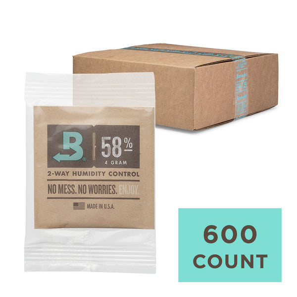 Boveda Humidity Control Packs - Size 4 - Individually Wrapped Bulk - 600 Count - Wowie Inc