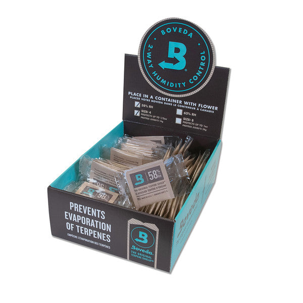 Boveda Humidity Control Packs - Size 4 - Retail Carton - 125 Count - Wowie Inc