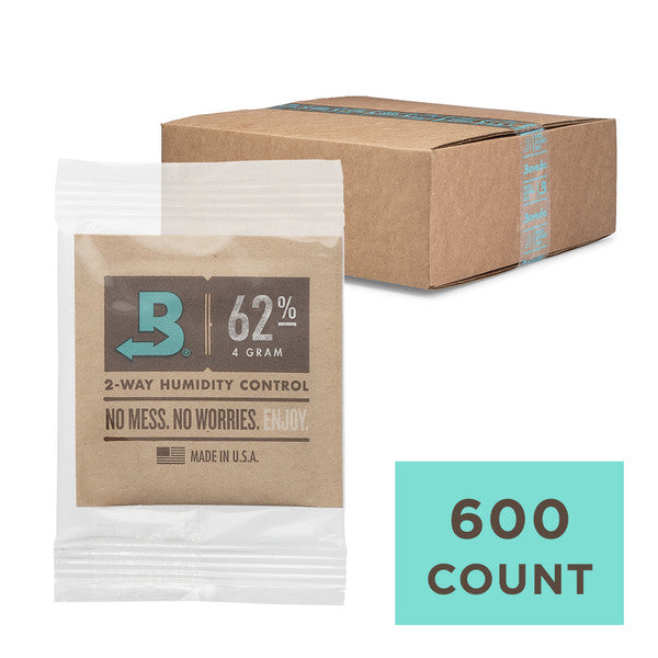 Boveda Humidity Control Packs - Size 4 - Individually Wrapped Bulk - 600 Count - Wowie Inc