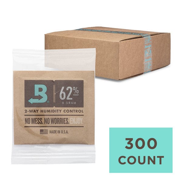 Boveda Humidity Control Packs - Size 8 - Individually Wrapped Bulk - 300 Count - Wowie Inc