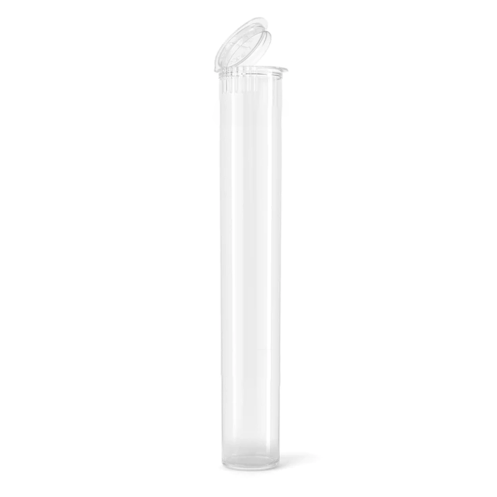 116mm Plastic Pre Roll Tube - Clear Plastic - 1000 Count - Wowie Inc