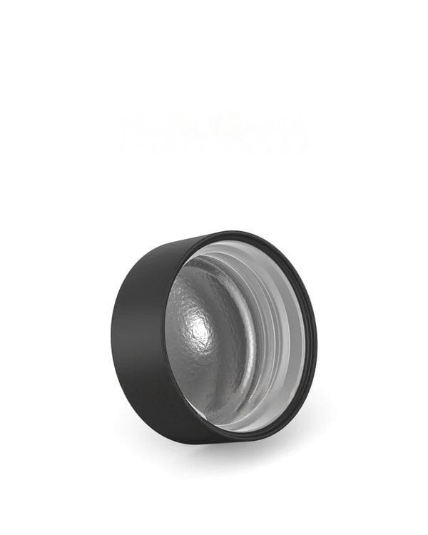 Smooth Push Down and Turn Plastic Caps w/ Foil Liner | 38mm/9mL - Matte Black - 320 Count - Wowie Inc